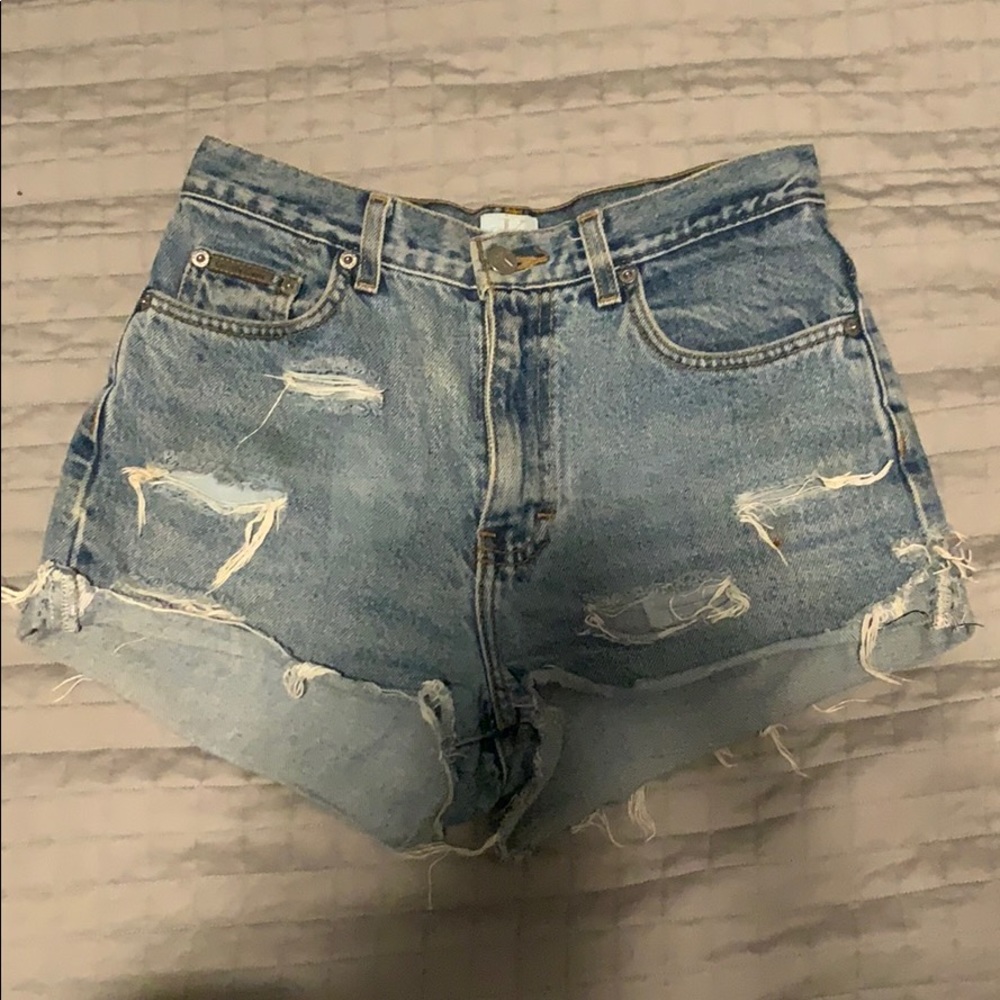 Vintage Calvin Klein cut off‘s